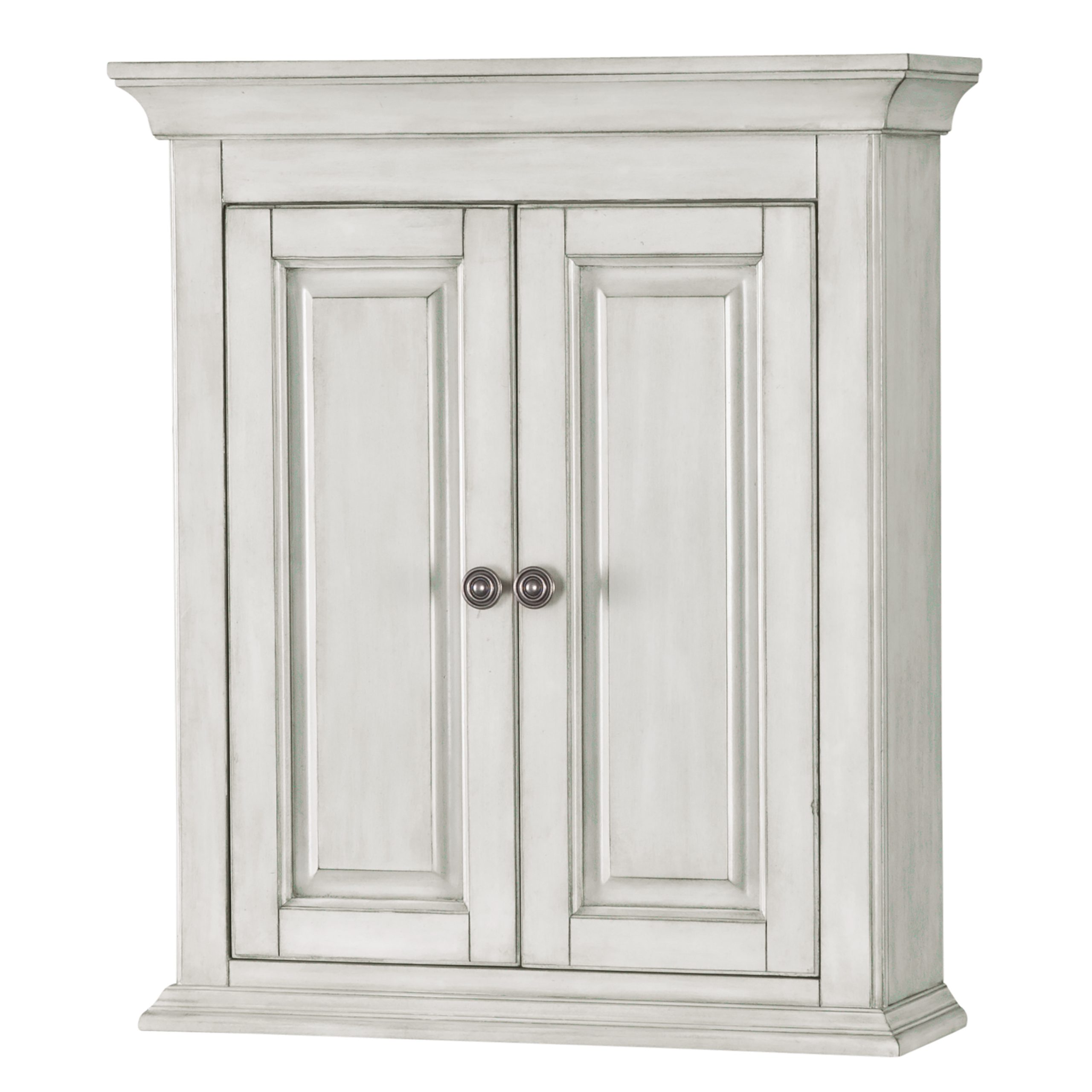 Antique white bathroom wall shop cabinets