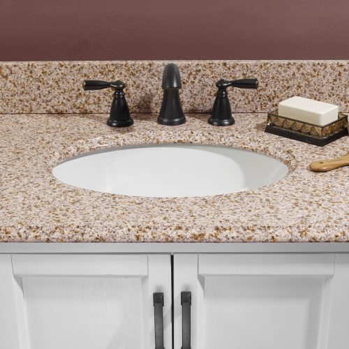 Mohave Beige Granite Vanity Tops, Beige Granite Countertops Bathroom