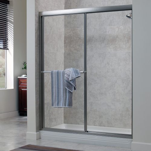 Aluminium Frame Single Sliding Shower Door