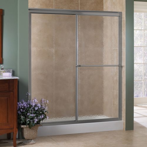 Tides Framed Sliding Shower Doors 66, Brushed Nickel Sliding Shower Door