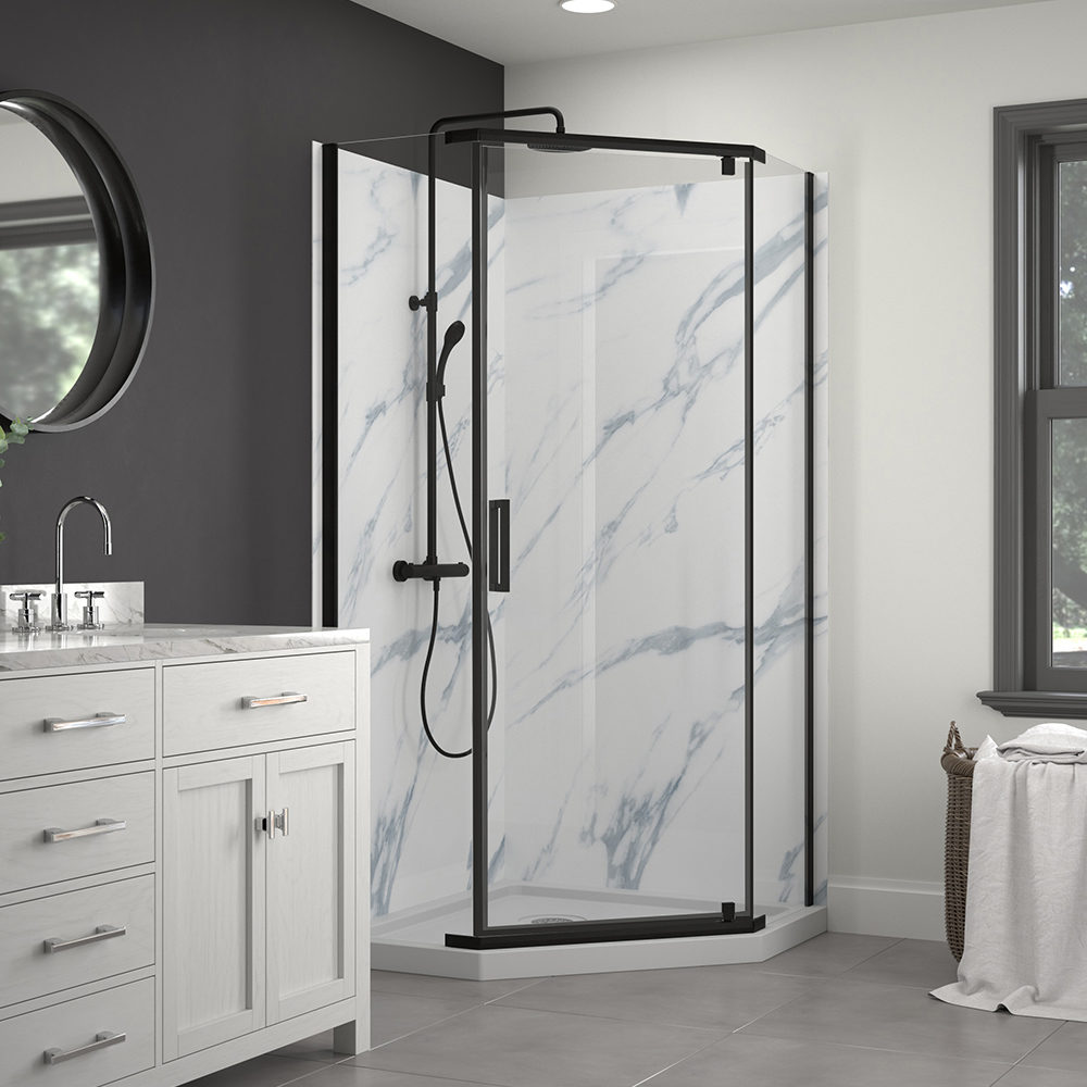 Tides Framed Sliding Shower Doors, 66 Height - CRAFT + MAIN